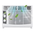thumbnail image 1 of Ktaxon Window Air Conditioner 5000 BTU, 7 temperature,2 cooling and fan settings,White, 1 of 11