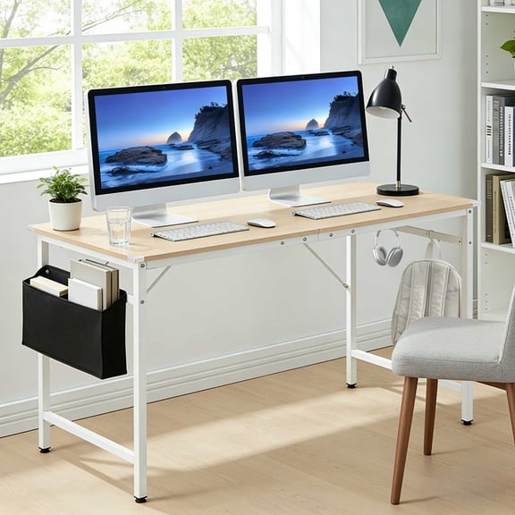 Ktaxon 47" Wood Computer Desk PC Laptop Study Table Workstation Home Office Furniture Oak