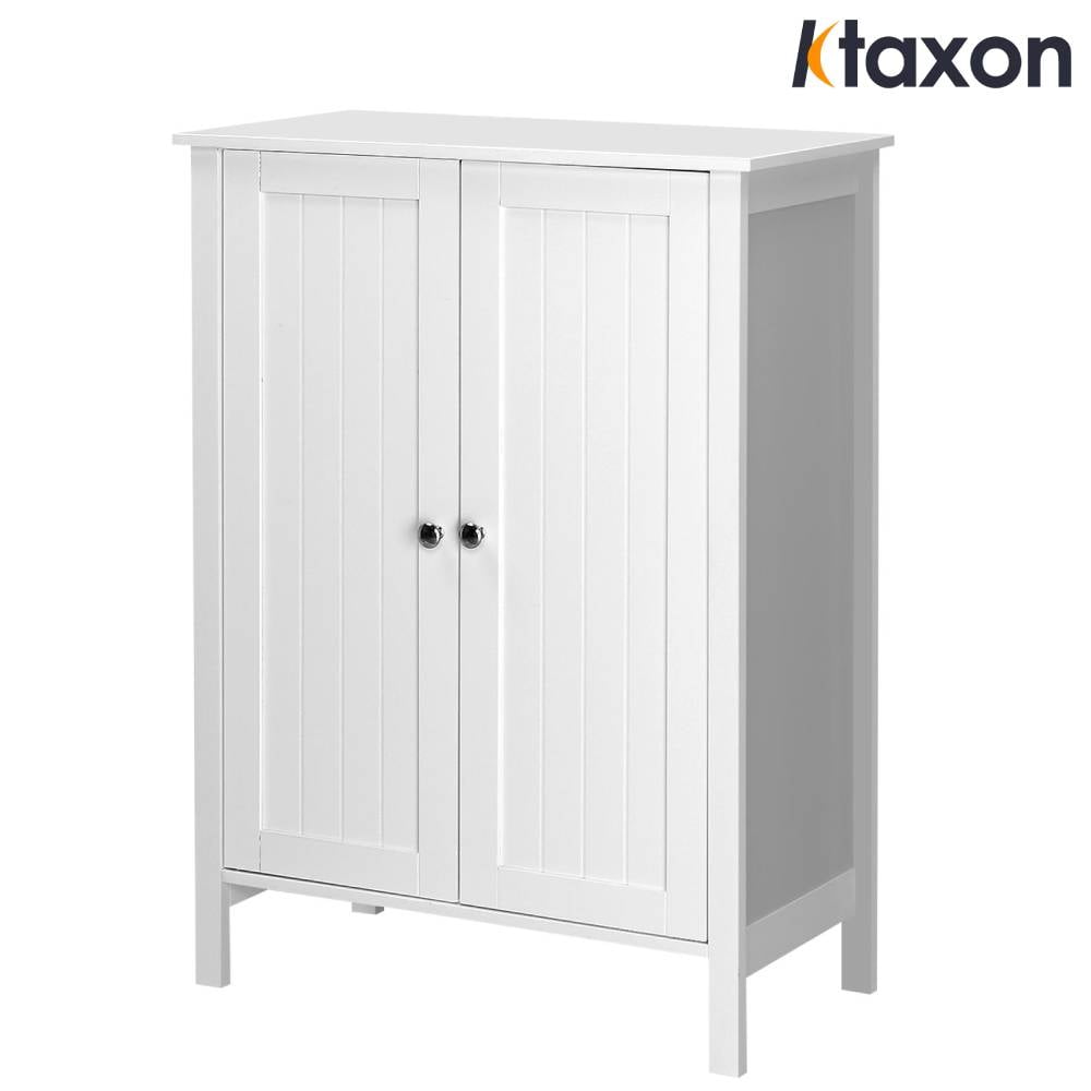 Ktaxon Wooden Bathroom Floor Cabinet with Doors, Multifunction Storage ...