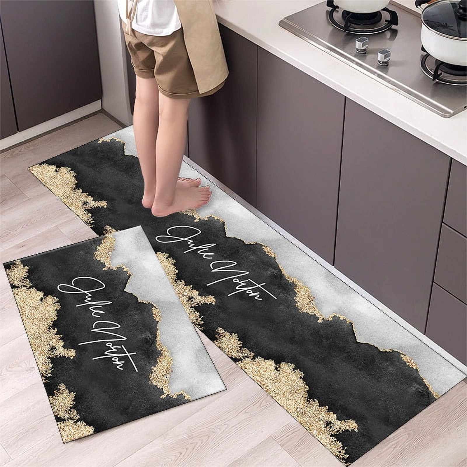 Ktchen Rug Anti-slip Floor Mat for Living Home Kitchen Mat Cushioned ...