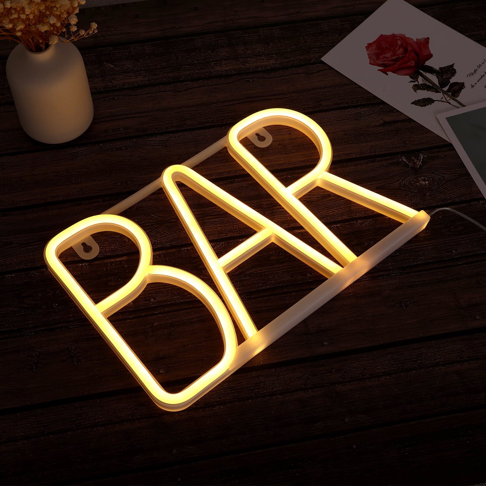 Ktcina LED Neon Sign Dimmable Bar Neon Sign USB Neon Light Sign Decor