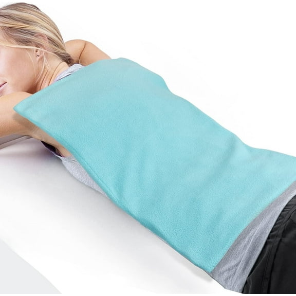 Ktinnead 12"x 21" Extra Large Gel Ice  Hot Pack with Soft Fabric Cover Ice Packs for Injuries Reusable Back Pain Relief/Physical Therapy Cold Compress Flexible Cooling Pad for Knee, Hip, Sciatica