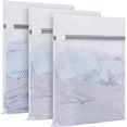 thumbnail image 1 of Ktinnead 3 Pack Mesh Laundry Bags,Delicates Laundry Bag for Washing Machine with Zipper Reusable Mesh Wash Bag  1 Honeycomb Mesh+2 Fine Mesh,12 x 16 inch, 1 of 9