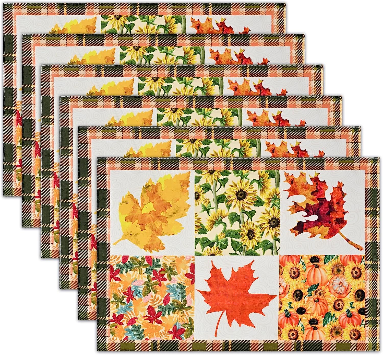 Valentine Placemats Set of 4 Different Types of Heart Shapes Romance