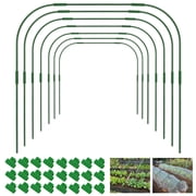 Ktinnead Greenhouse Hoops Grow Tunnel for Raised Beds,Garden Hoops Bracket Kit Plants Support Frames for Outdoor Vegetable Fruits Flowers Vine Climbing Pole 10 Sets 41.3"x32"