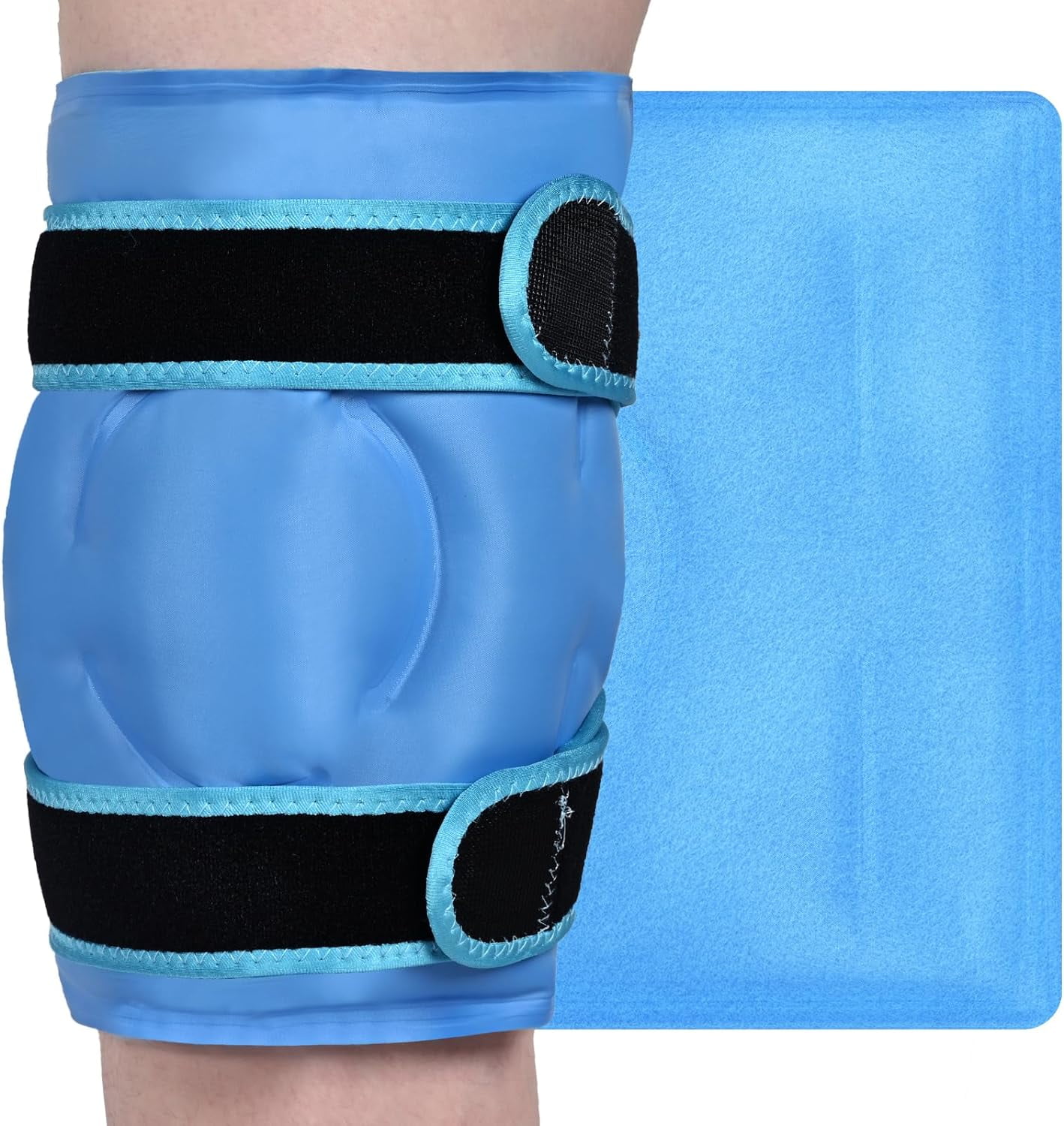 Ktinnead Knee Ice Pack Wrap, Reusable Ice Packs for Knee Injuries, Hot ...