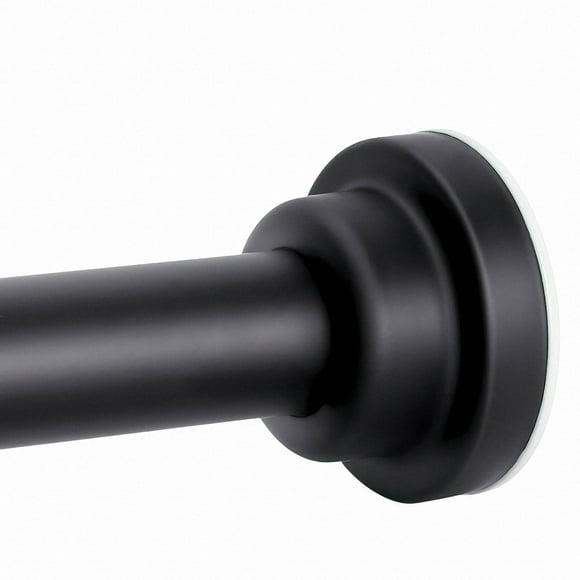 Ktinnead Shower Curtain Rod 43-72 inches Matte Black, Never Rust and Non-Fall Down Spring Tension Curtain Rod,304 Stainless Steel Shower Rod,Heavy Duty