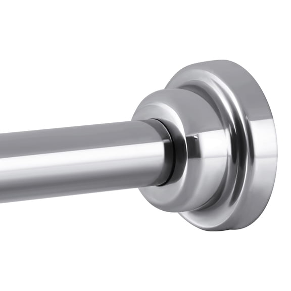 Ktinnead Tension Shower Curtain Rod - Adjustable Spring Tension Rod Rust Resistant No Drilling Anti-Slip Bar for Windows / Shower, 304 Stainless Steel, 43" to 73".