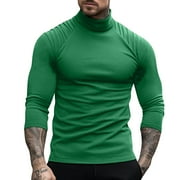 Ktjtdrvh Men's T-Shirt Athletic Gym Active T-Shirt Men's Fall Christmas Sports Long Sleeved Crew Collared Hoodie Casual Santa Sweatshirt Easy To Care