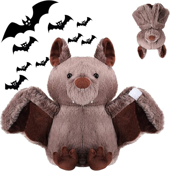 Ktlvex Bat Stuffed Animal Plush, Halloween Bat Plush Toys, Black Bat
