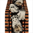 thumbnail image 1 of Ktlvex Halloween Table Runner 72 Inches Washable Farmhouse Table Linen Holiday Party Dining Decor Entryway Mantel Kitchen Spooky Home Decor (A), 1 of 5