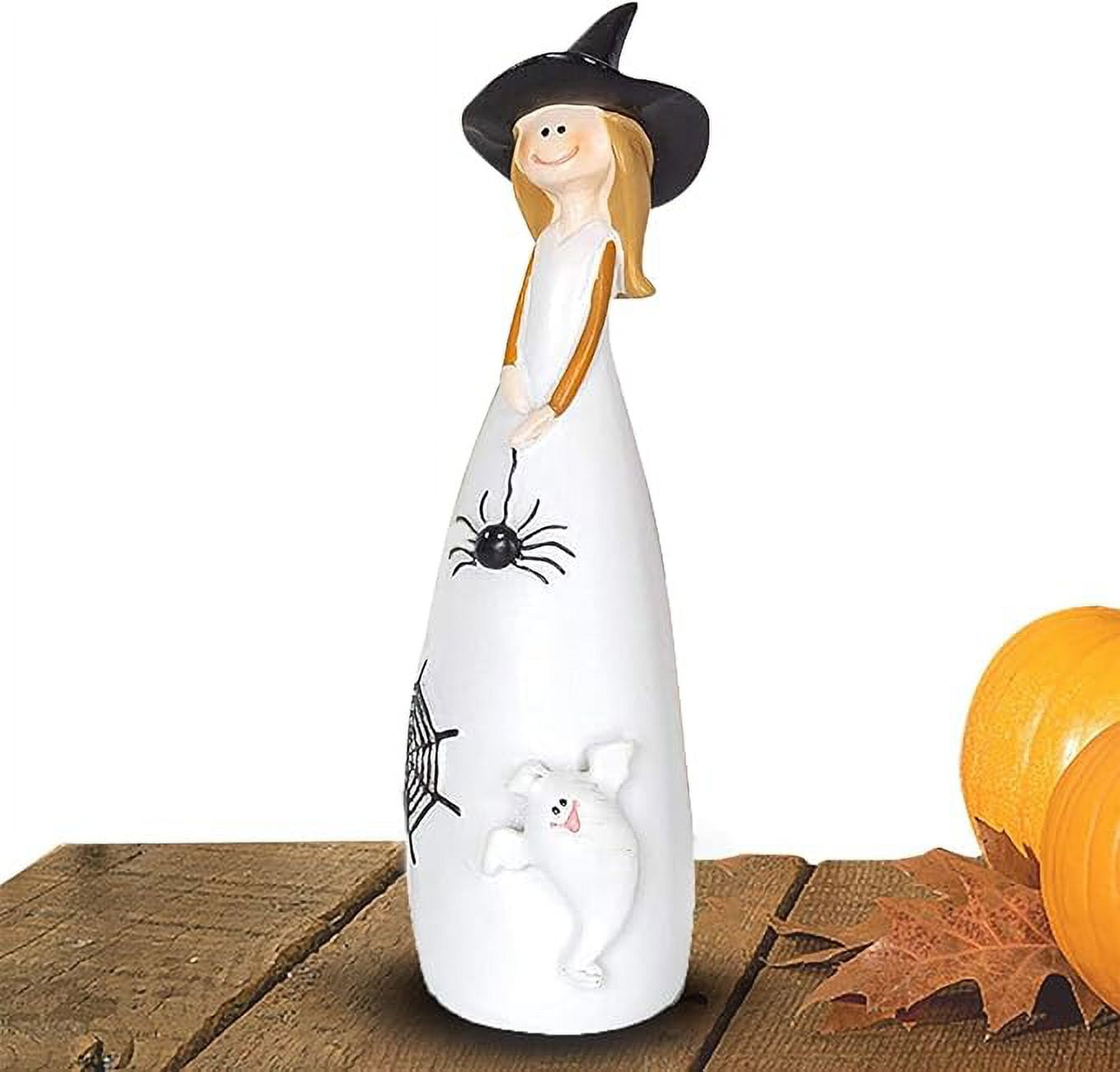 Ktlvex Halloween Witch Figurines, Witches Hats, Black Cat, Spider and ...