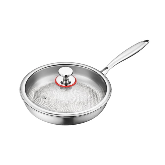 Ktlvex Round Nonstick Hammered Finish Fry Pan, Multicolor Metal Cookware for Searing, Frying & Simmering
