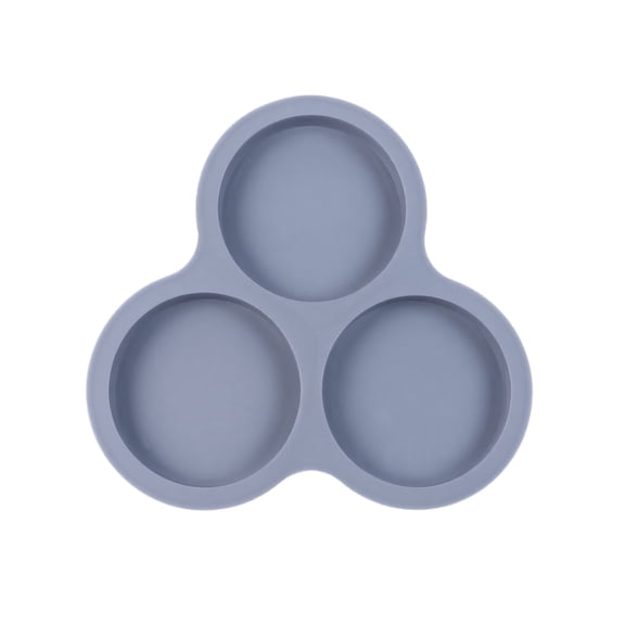 Ktlvex Trefoil Round Pan – Multipurpose Silicone Baking Tray for Pizza, Bread & Desserts, Dark Gray