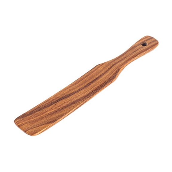Ktlvex Wooden Non-Stick Spatula – Brown Wood Cooking Utensil for Healthy Stir-Frying & Sauteing
