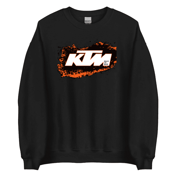 Ktm Ready to Race Sweatshirts Black Orange Unisex racing tee fan gift