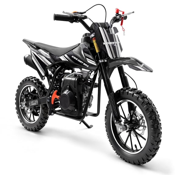 Ktoebyco 50cc Dirt Bike for Kids 13-17,4-Stroke Gas Power Mini Motorcycle,1-Seater,2L Fuel Capacity,Black