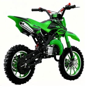 Ktoebyco 49cc Kids Dirt Bike for Ages 13-17, Gasoline Powered 2-Stroke 1-Seater Mini Motorcycle, 1.5L Fuel Tank,Green