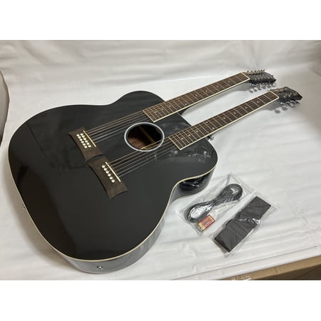 Ktone 6/12 String Right-Handed 41 in Acoustic-Electric Double Neck Guitar