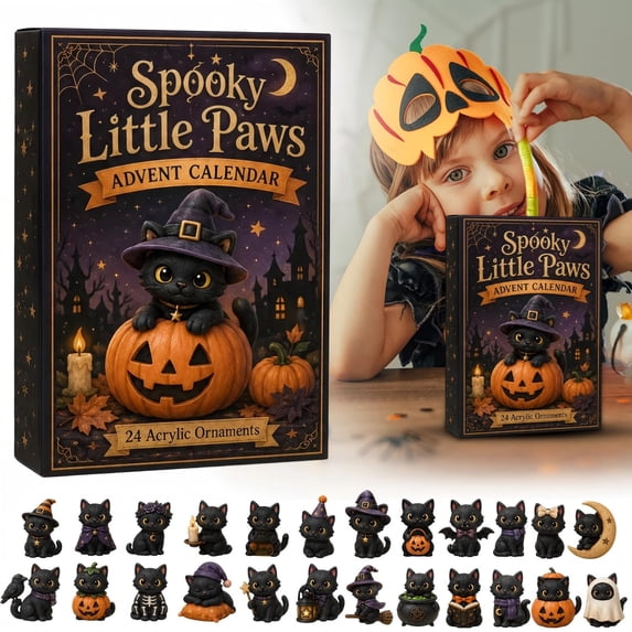 Ktoot Halloween Advent Calendar 2026,Surprise Gift Box,Cat 24‑Day Collectible,Advent Calendar For Adults,Advent Calendar 2026 For Adults,Holiday Tree Decor For Friends,Collectible Holiday Keepsake