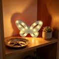 thumbnail image 1 of Kttectoa Night Light Butterfly Shaped LED Desk Lamp Battery Operated Wall Decor for Bedroom Party 10.63x7.09x1.18in, 1 of 6