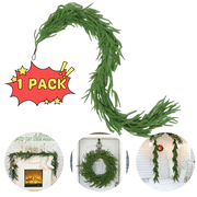 Ktyne 1Pcs 6ft Christmas Garlands Norfolk Pine Garland Faux Greenery Pine Garland for Indoor Holiday Decor