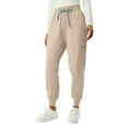 thumbnail image 1 of Ktyne Women's Scrub Pants Soft Stretchy Scrub Bottoms Moisture Wicking Slim Fit Cargo Scrub Pants with Pockets Lightweight Drawstring Scrub Bottoms Beige S, 1 of 5