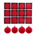thumbnail image 1 of KuKeDi 12 Pack Christmas Ornaments Balls, 2.36 Inch Flocked Christmas Tree Decorations, 1 of 10