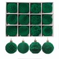 thumbnail image 1 of KuKeDi 12 Pack Christmas Ornaments Balls, 2.36 Inch Flocked Christmas Tree Decorations, 1 of 7