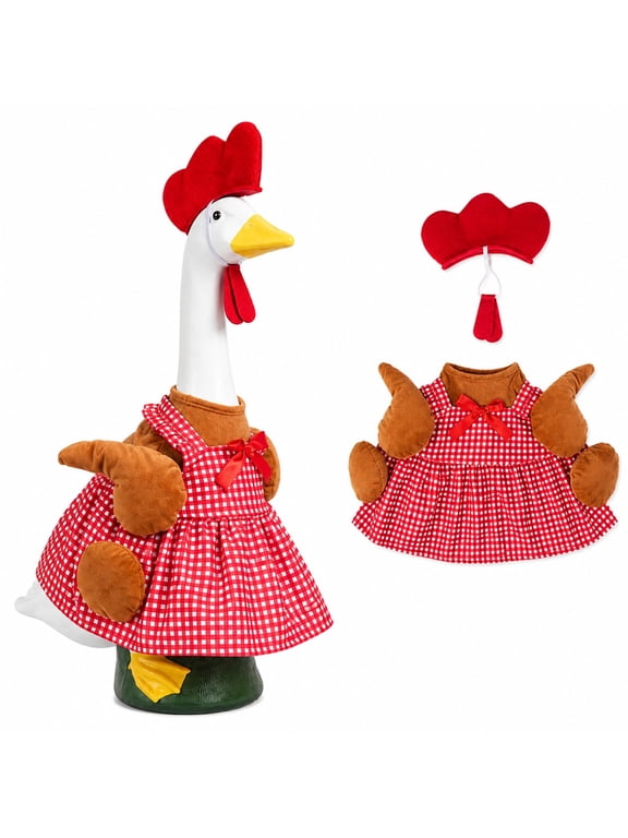Porch Goose Outfit, 23 inch Thanksgiving Turkey Clothes, Fall Garden Goose Decor
