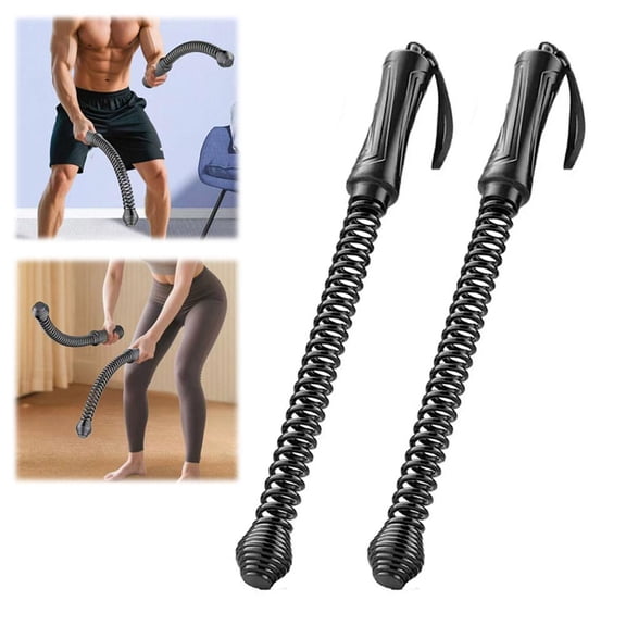 KuKeDi Cordless Battle Rope Weighted Training Bar Set, Heavy Duty Steel Weighted Resistance Handles for Strength Training Home Gym