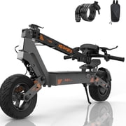 KuKirin G4 High-Performance Electric Scooter, 47 Miles Range, Dual Motors, 3-Speed Control, Cruise & Speed Limit Modes, Dual Shock Absorption, 11-Inch All-Terrain Tires, Disc Brakes, Foldable