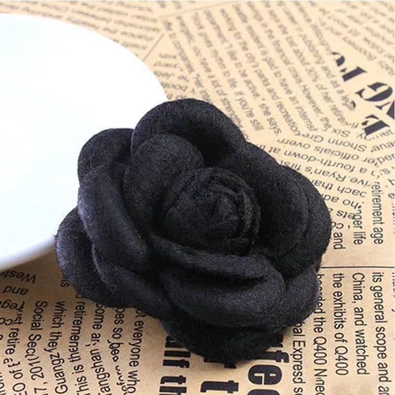 KuKuZhu Fashion Colorful Fabric Camellia Brooch Elegant Retro Cloth Flower Pins Bag Clothing Decoration Simplicity Women Accessories