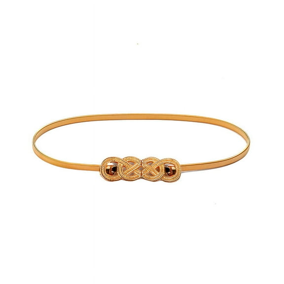 KuKuZhu Flower Leaf Shape Belts For Women Wedding Designer Elastic Girl Stretch Skinny Waist Belt Cummerbunds Metal Female Belt ceinture