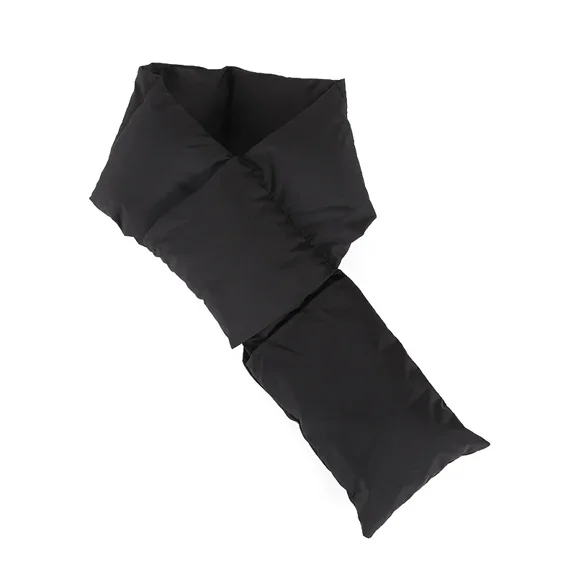 KuKuZhu New Fashion Women Cotton Down Ring Snood Scarves Thermal Warm Scarf Eiderdown Neck Warmer Women Men Inflatable Winter Down Scarf