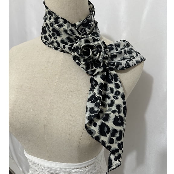 KuKuZhu Solid Color Head Scarf Blcak Square 140*15 Silk Foulard Satin Bandana Cheveux Neckerchief Hijab Accessoires for Woman Scarf