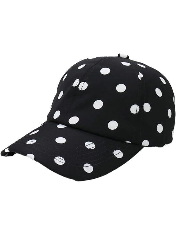 Polka Dot Baseball Cap Women Men Cute Baseball Hat Breathable Sun Hat Summer Trucker Hats Sun Visor Cap Outdoor Golf