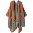 thumbnail image 1 of KuKuzhu Thick Shawl Poncho Open Front Cardigan Ruana Cape Knit Scarves Blanket Oversized Sweaters Winter Cloak, 1 of 7