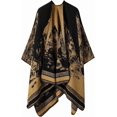 thumbnail image 1 of KuKuzhu Thick Shawl Poncho Open Front Cardigan Ruana Cape Knit Scarves Blanket Oversized Sweaters Winter Cloak, 1 of 7