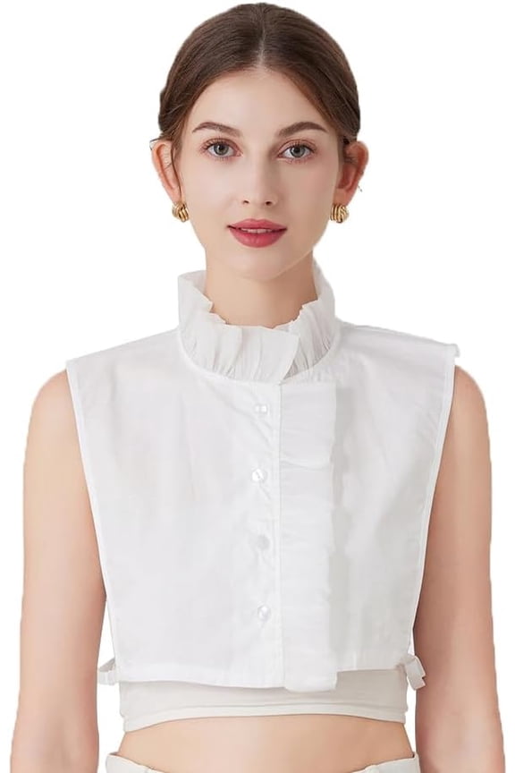 Women’s Half Shirt Blouse Collar Detachable Dickey Collar Insert Blouse Collar