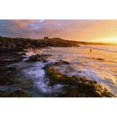 thumbnail image 1 of Kua Bay beach at sunset  Kona Coast; Kona  Big Island  Hawaii  United States of America Poster Print, 1 of 2