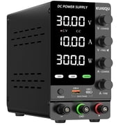 KUAIQU 30V 10A Adjustable DC Power Supply Variable Bench Lab Supply with OCP OVP USB-C Fast Charge