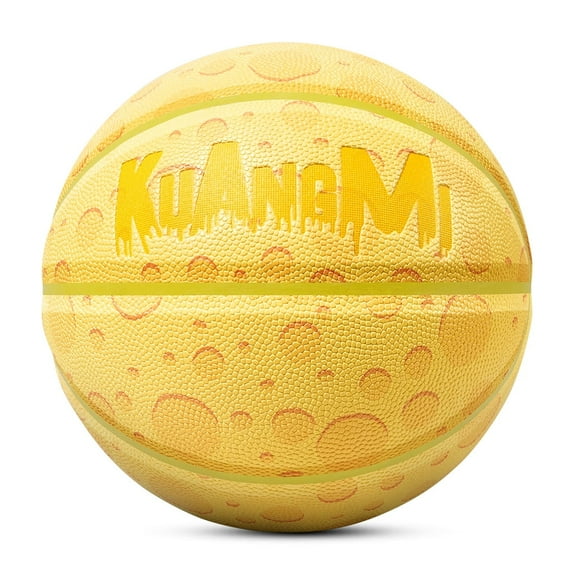 Kuangmi Cheese Basketball Adult Size5 27.5"Indoor and Outdoor Universal