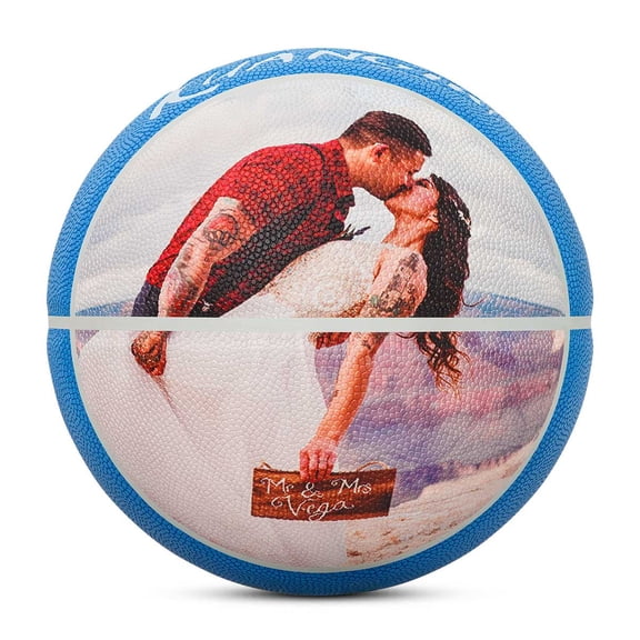 Customizable Size 7 Basketball (29.5")  Personalized PU Basketball with Photo/Logo/Text, Official Size Gift for Basketball Fans
