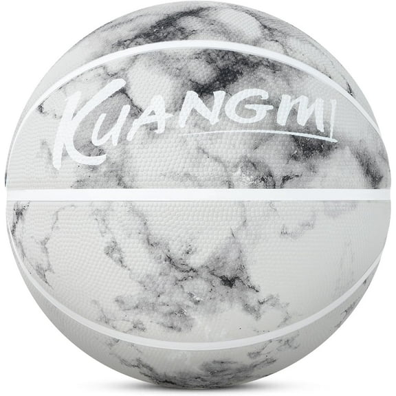 Kuangmi Fancy Rubber Basketball, Office Regulation Size 7(29.5") Streetball, Made for Indoor Outdoor Basketball Games