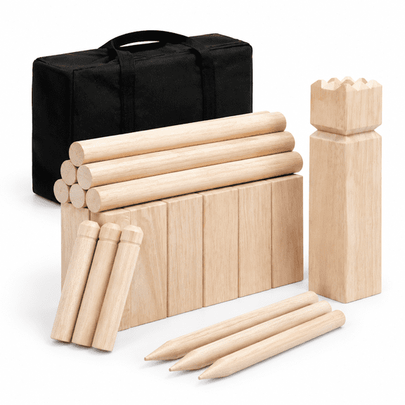 Kubb Game Set For Outdoor Lawn Games