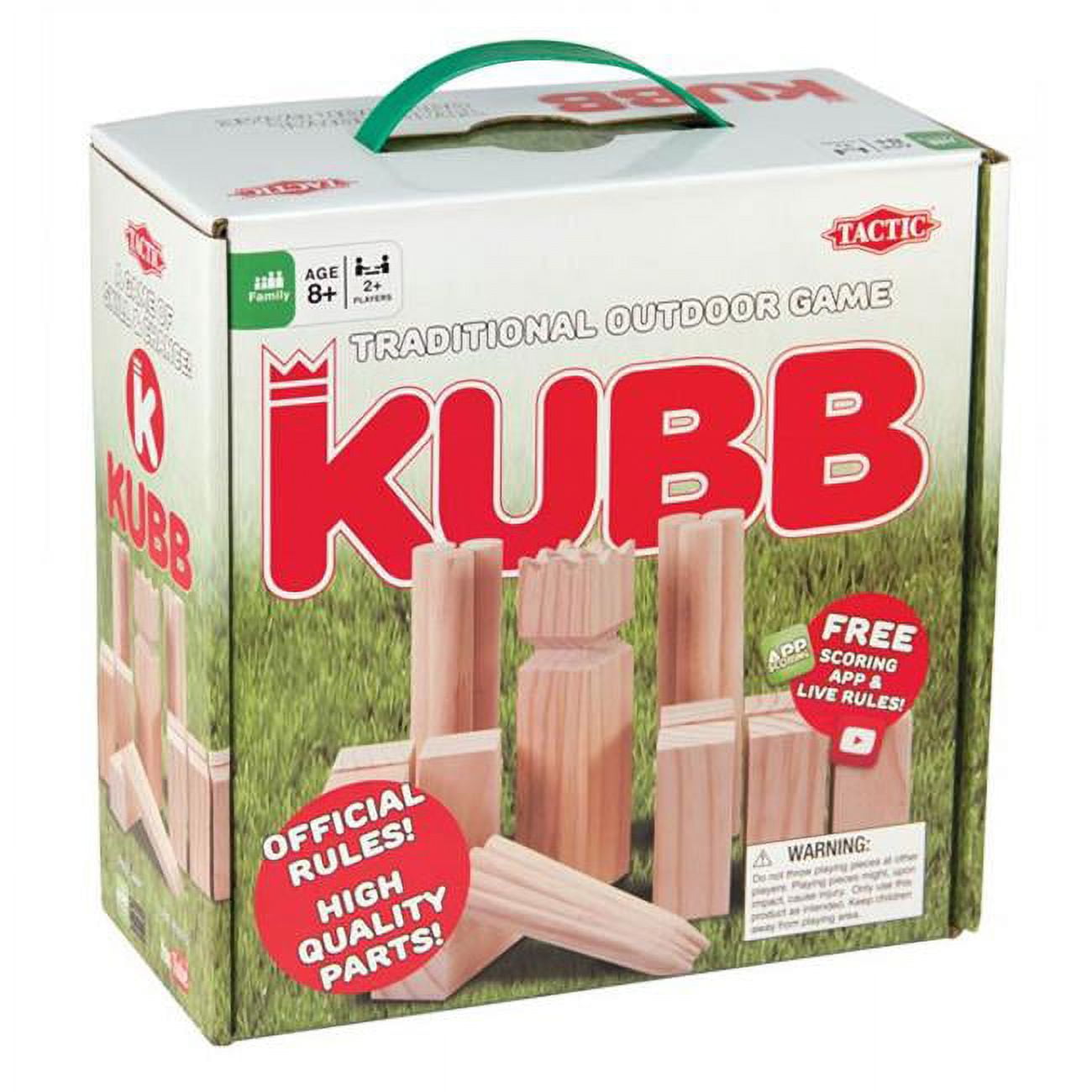 Kubb Outdoor Wooden Blocks Game For 2+ Players