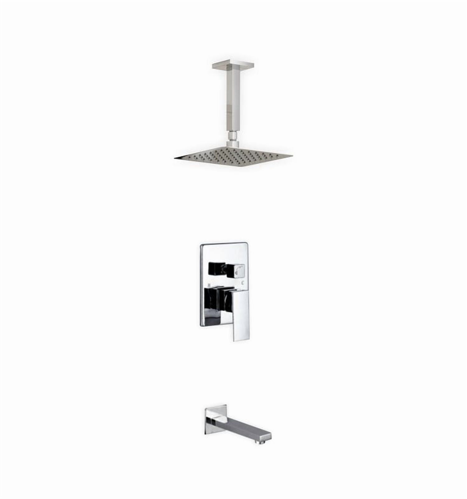 kube bath aqua piazza diverter tub and shower faucet with valve
