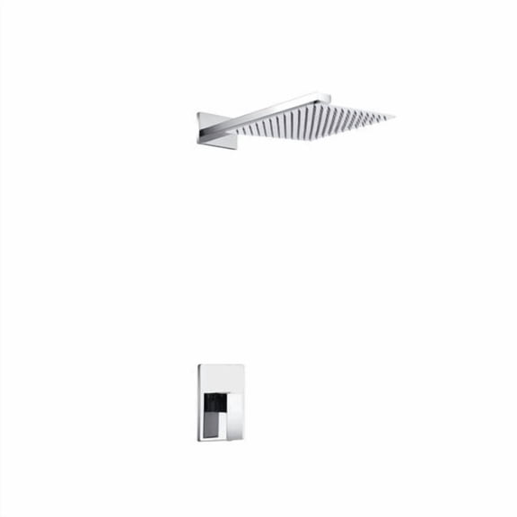 Aqua Piazza Shower Set w/ 12" Square Rain Shower Head