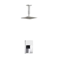 thumbnail image 1 of Aqua Piazza Chrome Shower Set with 8" Ceiling Mount Square Rain Shower, 1 of 1